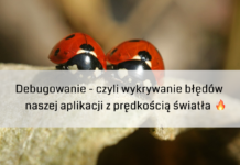 Debugowanie – czyli wykrywanie błędów naszej aplikacji z prędkością światła ?