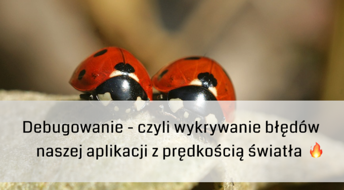 Debugowanie – czyli wykrywanie błędów naszej aplikacji z prędkością światła ?