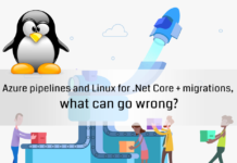 Azure pipelines and Linux for .Net Core + migrations, what can go wrong?
