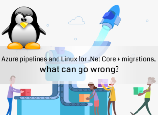 Azure pipelines and Linux for .Net Core + migrations, what can go wrong?